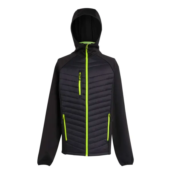 NAVIGATE NAVIGATE HYBRID JACKET - Regatta Black Lime Green