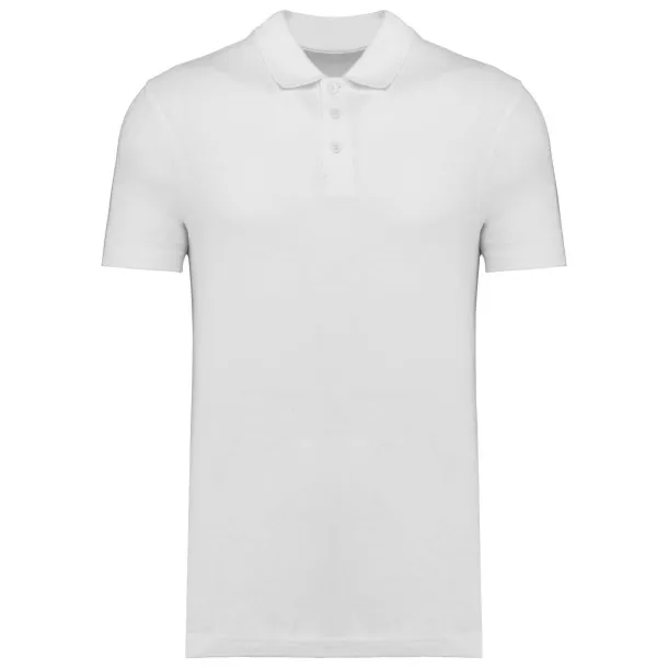  Unisex piqué polo majica, 180 g/m2 - Kariban Bijela