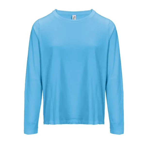 SOL'S MONARCH WOMEN LONG SLEEVE T-SHIRT WITH ROUND NECK - SOL'S Aqua