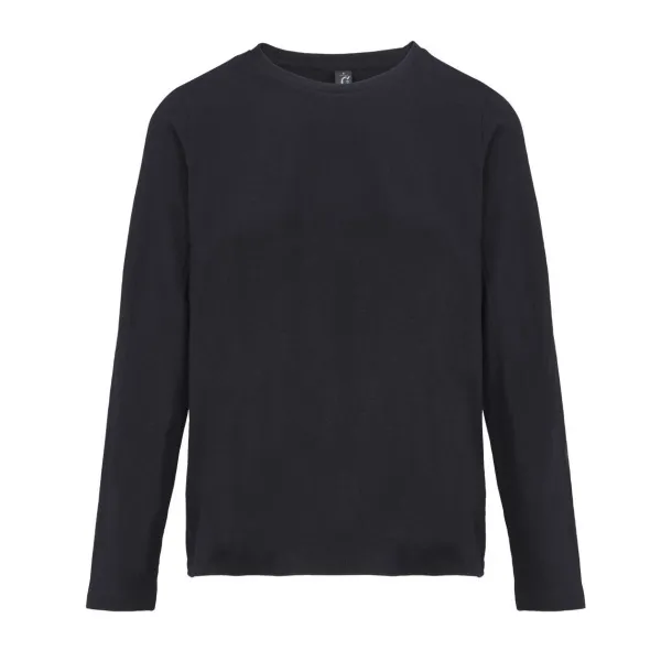 SOL'S MONARCH WOMEN LONG SLEEVE T-SHIRT WITH ROUND NECK - SOL'S Black