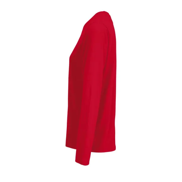 SOL'S MONARCH WOMEN LONG SLEEVE T-SHIRT WITH ROUND NECK - SOL'S Red