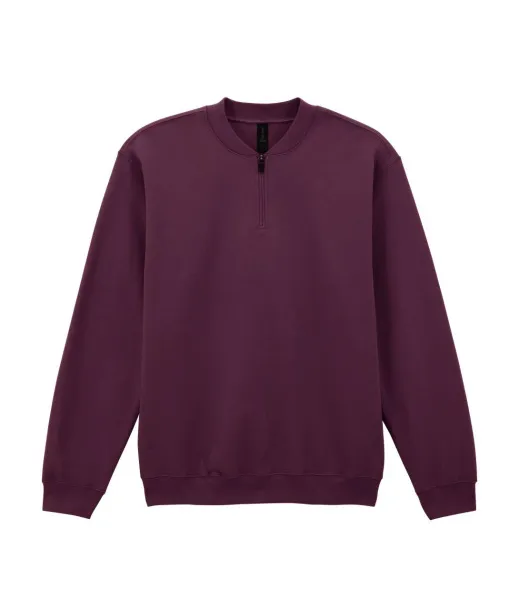 SOFTSTYLE MIDWEIGHT ADULT FLEECE 1/4 ZIP SWEATSHIRT - Gildan Maroon