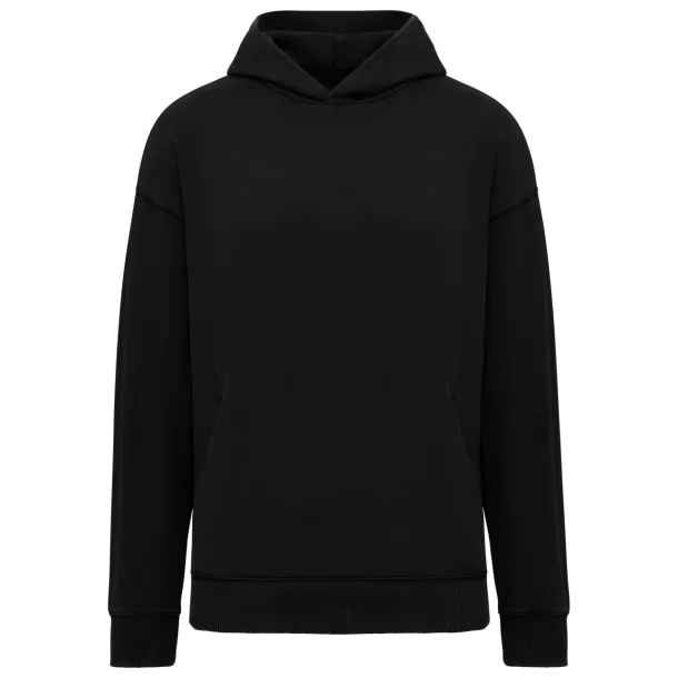  UNISEX WASHED EFFECT OVERSIZE HOODED SWEATSHIRT - Native Spirit Washed Black