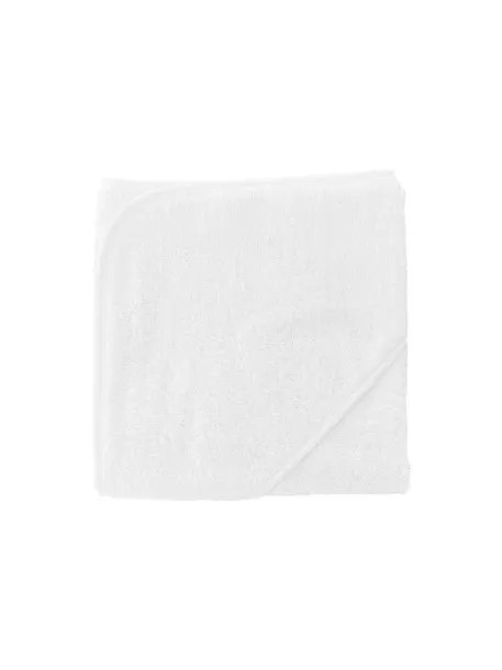 OLIMA OLIMA BABY HOODED TOWEL - Olima White