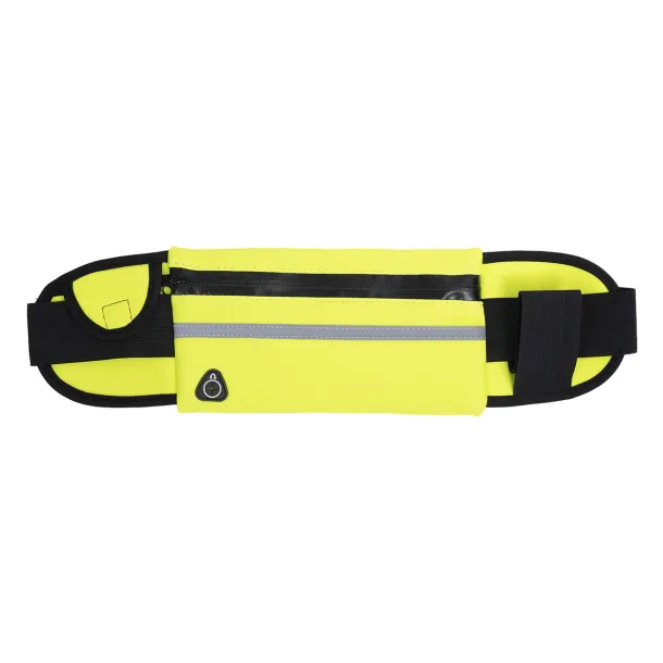 ALLGET water resistant sport waist bag with bottle holder Yellow