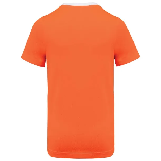  MEN'S ECO-FRIENDLY TWO-TONE SPORT T-SHIRT - Proact White Fluorescent Orange