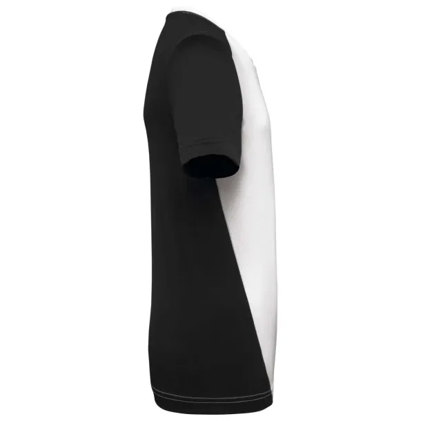  MEN'S ECO-FRIENDLY TWO-TONE SPORT T-SHIRT - Proact White Black