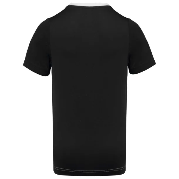  MEN'S ECO-FRIENDLY TWO-TONE SPORT T-SHIRT - Proact White Black