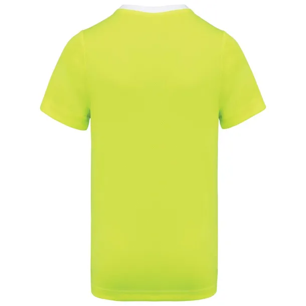 MEN'S ECO-FRIENDLY TWO-TONE SPORT T-SHIRT - Proact White Fluorescent Yellow
