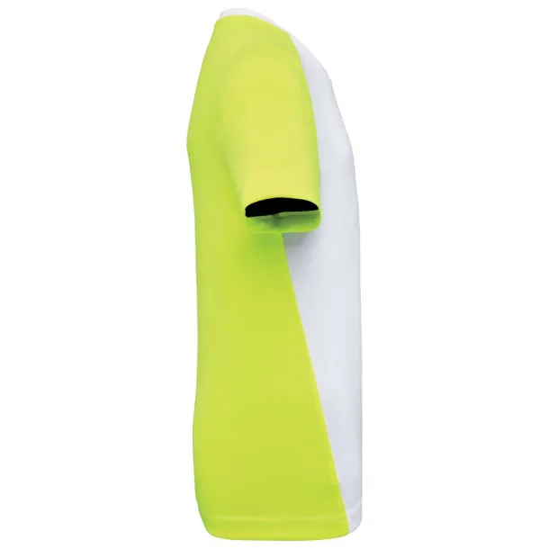  MEN'S ECO-FRIENDLY TWO-TONE SPORT T-SHIRT - Proact White Fluorescent Yellow
