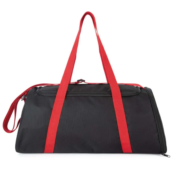  SPORTS BAG WITH SHOES HOLDER COMPARTMENT - Kimood Black Red