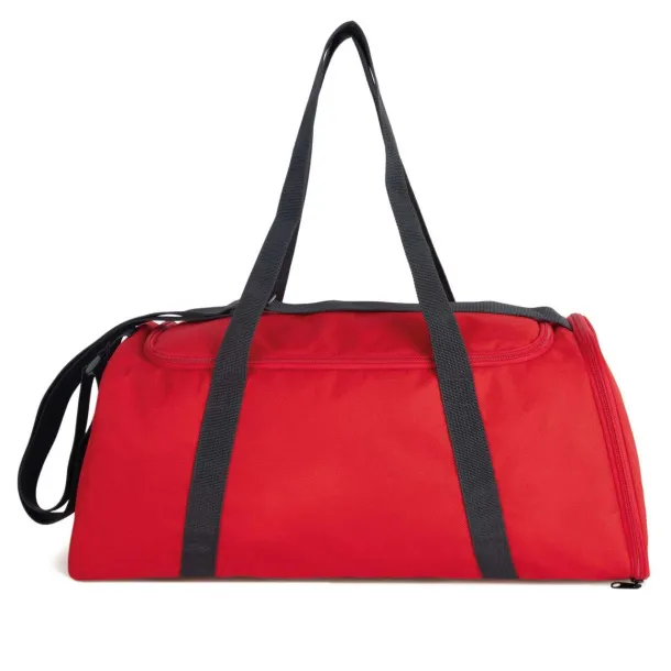  SPORTS BAG WITH SHOES HOLDER COMPARTMENT - Kimood Red Tamno siva