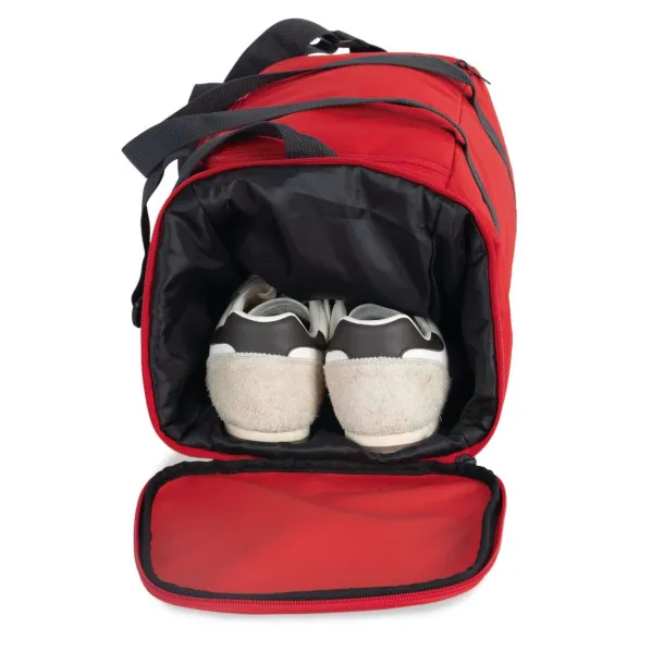  SPORTS BAG WITH SHOES HOLDER COMPARTMENT - Kimood Red Tamno siva
