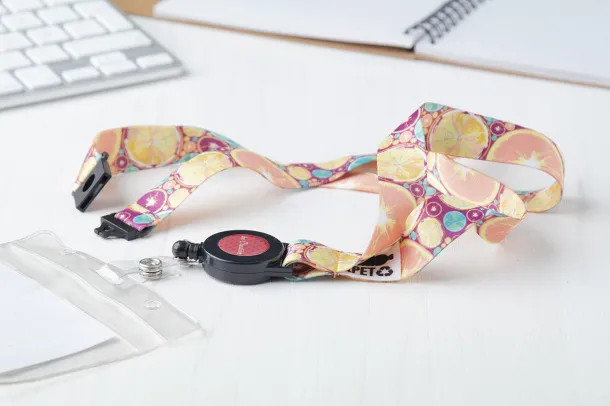Subyard YoYo A Safe RPET custom sublimation lanyard White