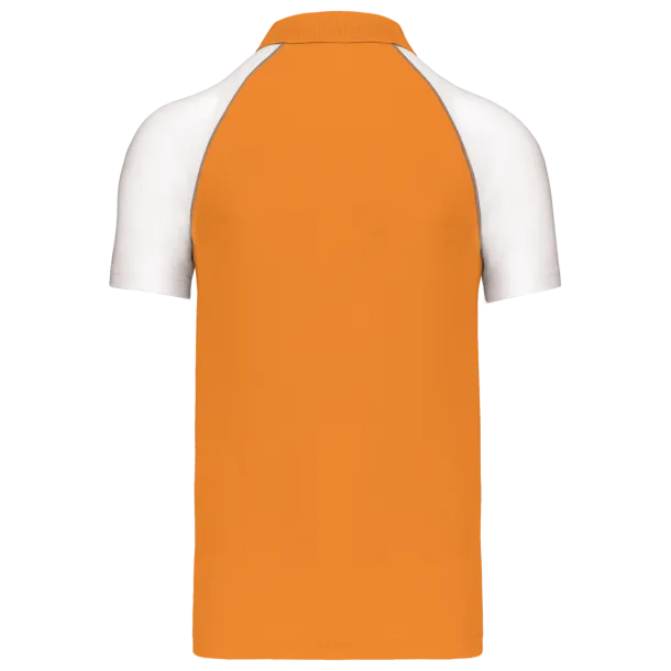 BASEBALL Polo majica kratkih rukava - Kariban Narančasta Bijela