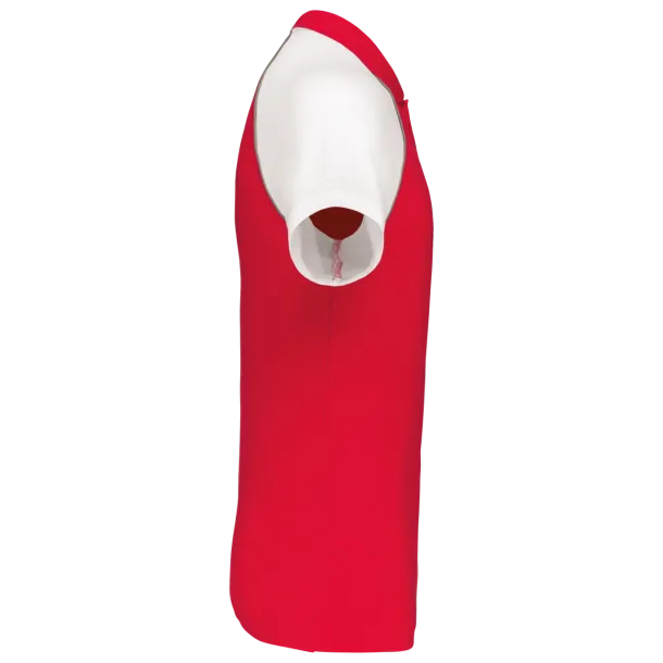 BASEBALL Polo majica kratkih rukava - Kariban Crvena Bijela