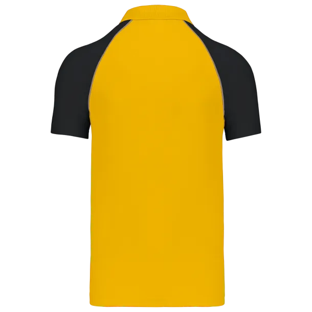 BASEBALL SHORT-SLEEVED POLO SHIRT - Kariban Yellow Black