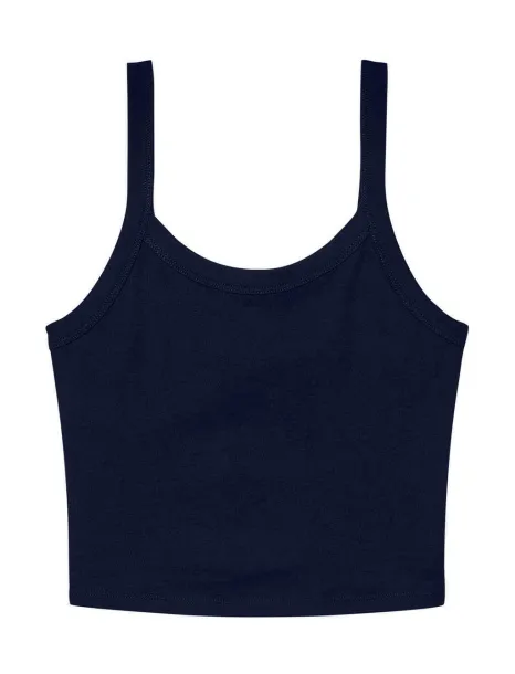  Women's Micro Rib Spaghetti Strap Tank - Bella+Canvas Solid Navy Blend