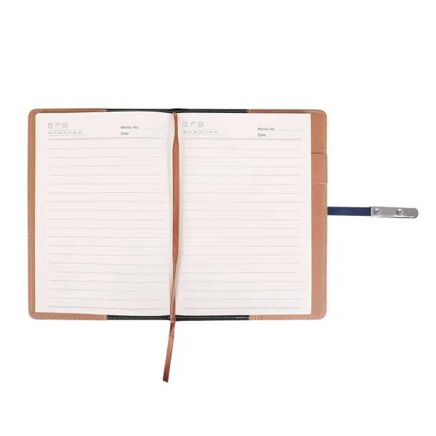 LA MORA lined notebook Blue