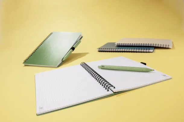 TRESA notes A5 s kemijskom olovkom Zelena