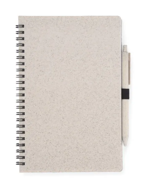TRESA Notebook with pen  A5 Prirodna