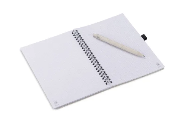 TRESA Notebook with pen  A5 - Russell  naturalny