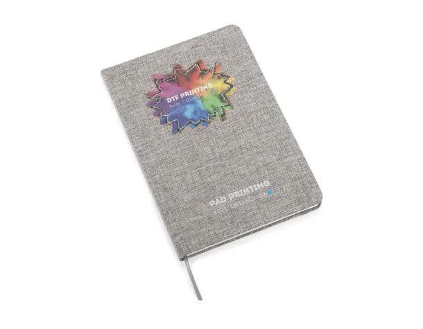 BIVELLO Recycled cotton notebook  A5 Siva
