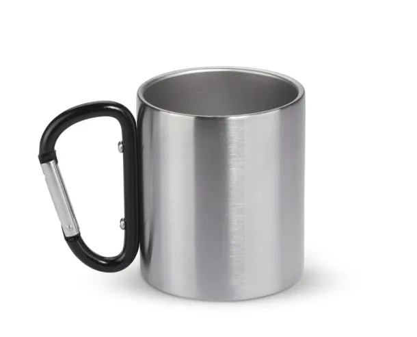 CAMPIC Mug with carabiner  200 ml czarny