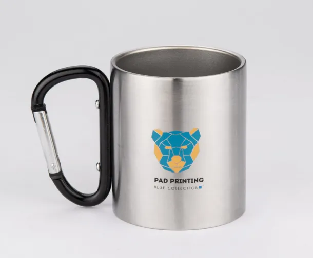 CAMPIC Mug with carabiner  200 ml BLACK