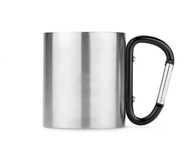 CAMPIC Mug with carabiner  200 ml czarny
