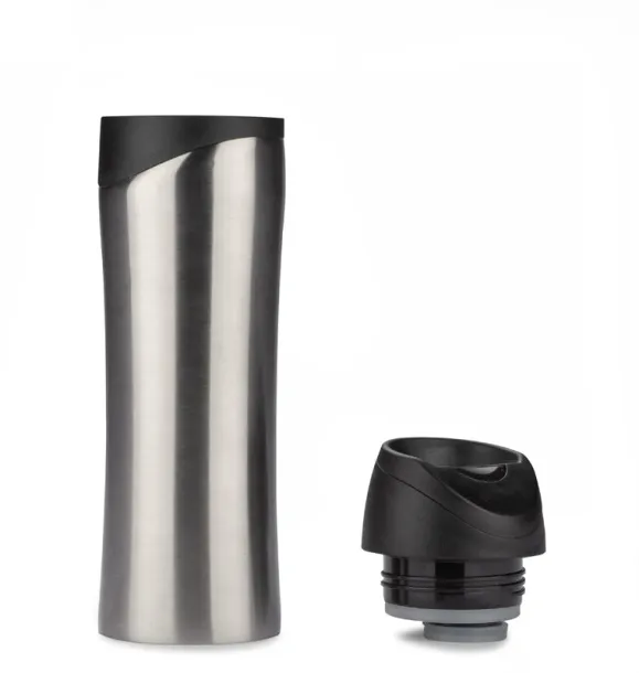 MIKE Thermal mug 450 ml Srebrna