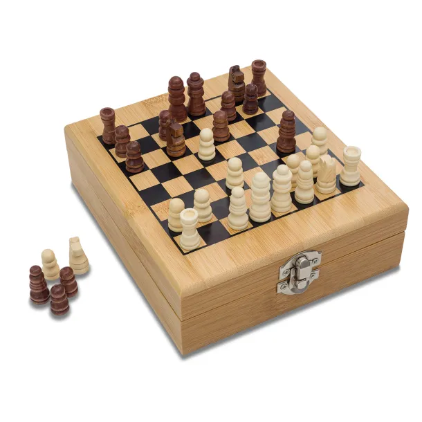 ABRUZZO chess and wine set Beige