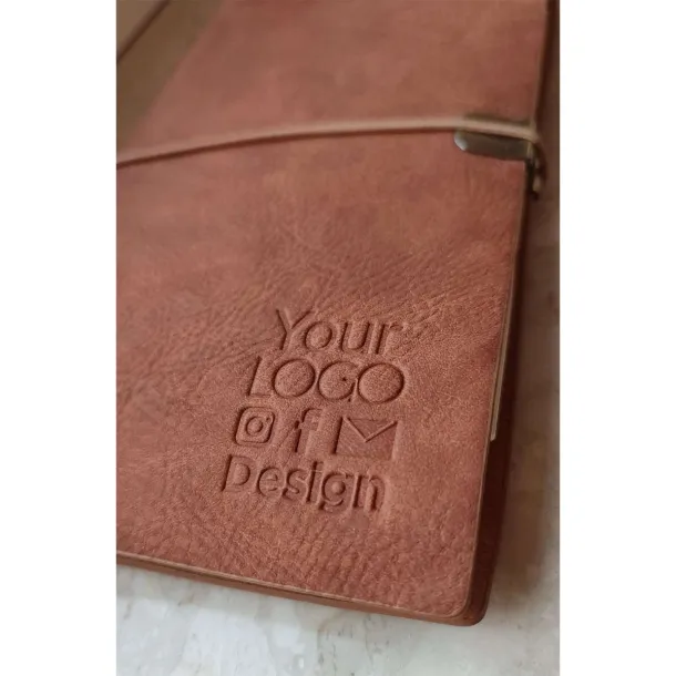 FORLI retro notebook with note cards Brown