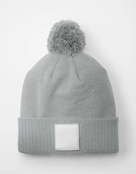  Appliqué Patch Pom Beanie - Beechfield