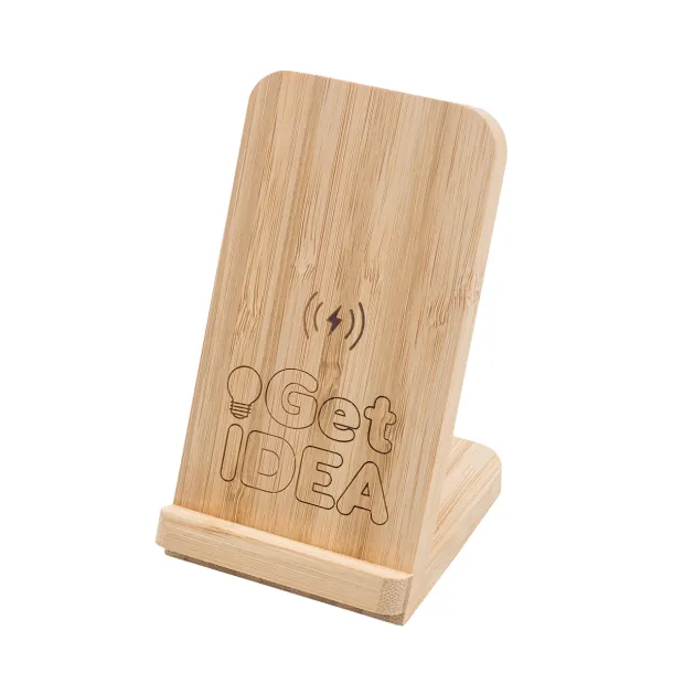 SALANTE wireless charger with mobile holder Beige