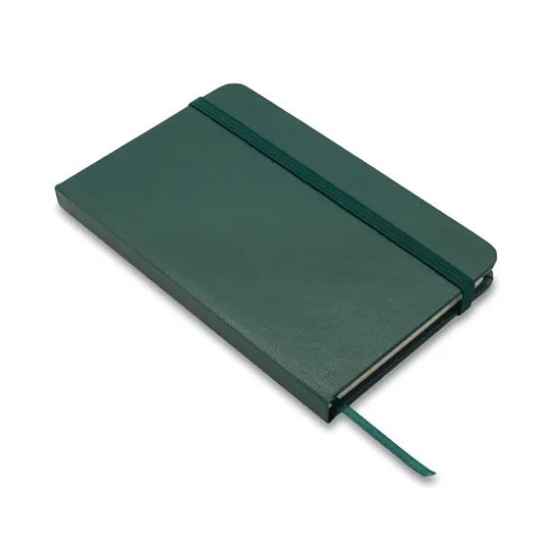 ZAMORA notebook with squared pages 90x140 / 160 pages Dark green