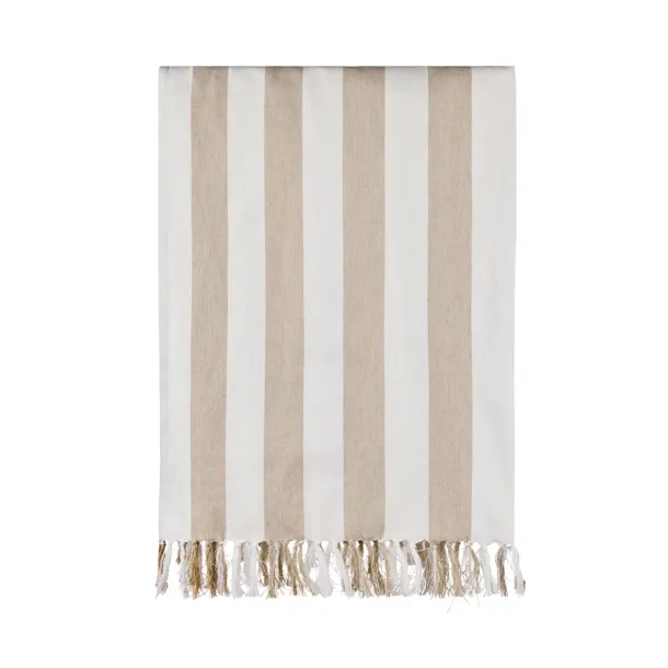  VINGA Ornos GRS hammam obiteljski ručnik, 200 g/m2 beige, white Bijela