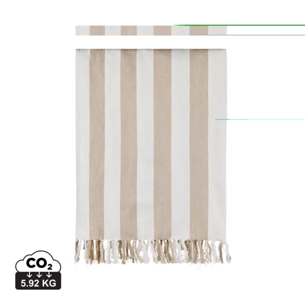  VINGA Ornos GRS hammam obiteljski ručnik, 200 g/m2 beige, white Bijela