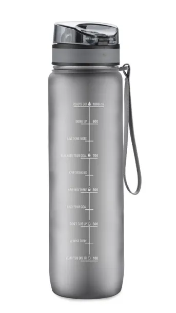 MOTIVA Motivational water bottle 1000 ml Crna