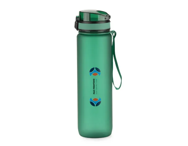 MOTIVA Motivational water bottle 1000 ml zielony