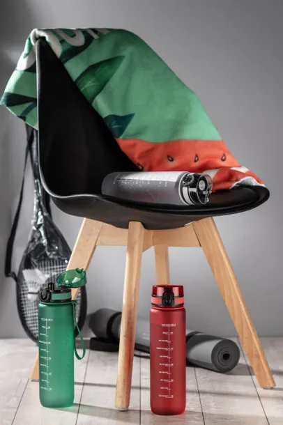 MOTIVA Motivational water bottle 1000 ml zielony