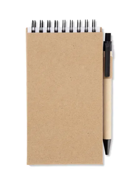 ZENTO Note cards set with pen naturalny