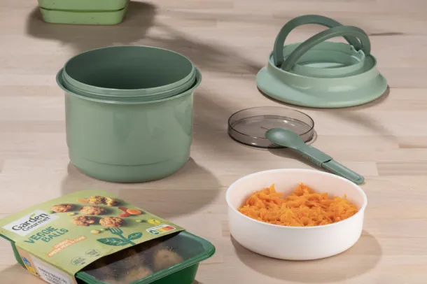 DOMMY Lunch container, 1150 ml + 350 ml Zelena