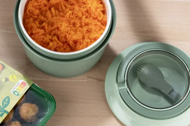 DOMMY Lunch container, 1150 ml + 350 ml seledynowy