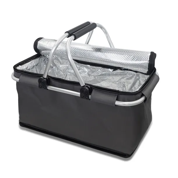 HURON insulated picnic basket Graphite
