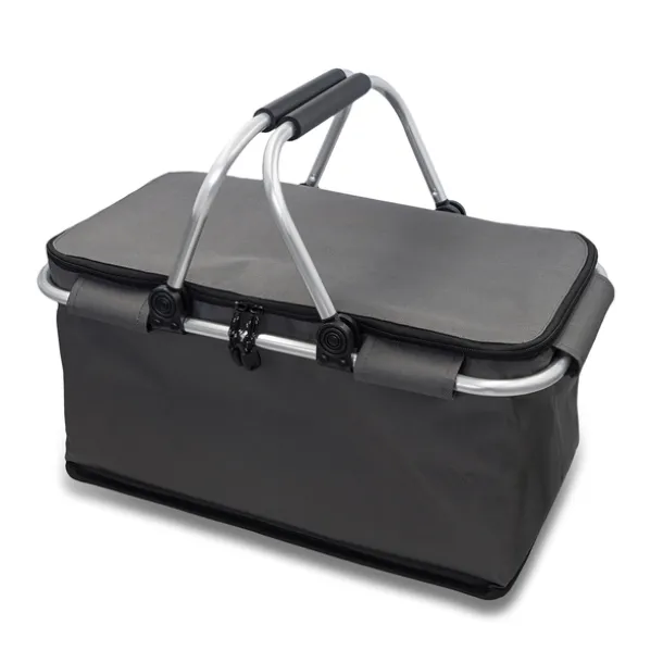 HURON insulated picnic basket Graphite
