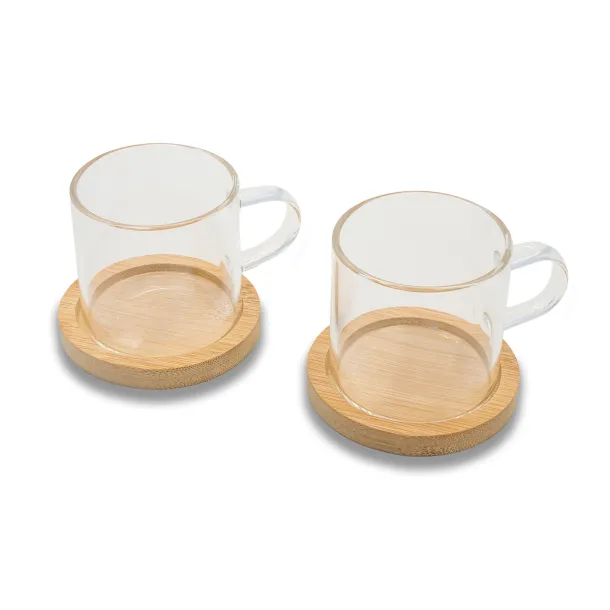 LIBERIKA set of 2 glass cups Transparent