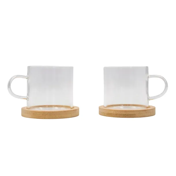 LIBERIKA set of 2 glass cups Transparent