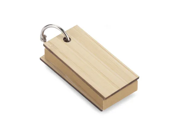 POLA Post-it notes with key ring naturalny