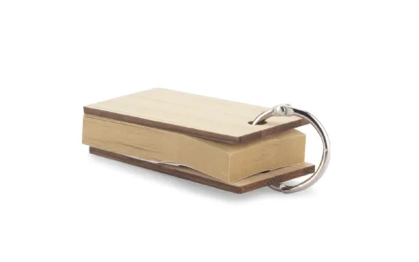 POLA Post-it notes with key ring naturalny